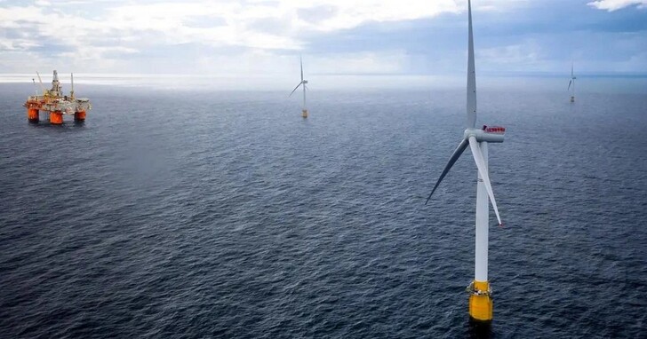 挪威開發出世界上最大的漂浮式海上風電場，卻是用來為北海的海上油田發電