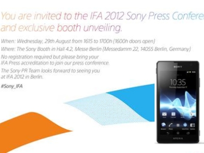 Sony 將在 8 月 29 日柏林 IFA 大會推出新 Xperia 智慧型手機！