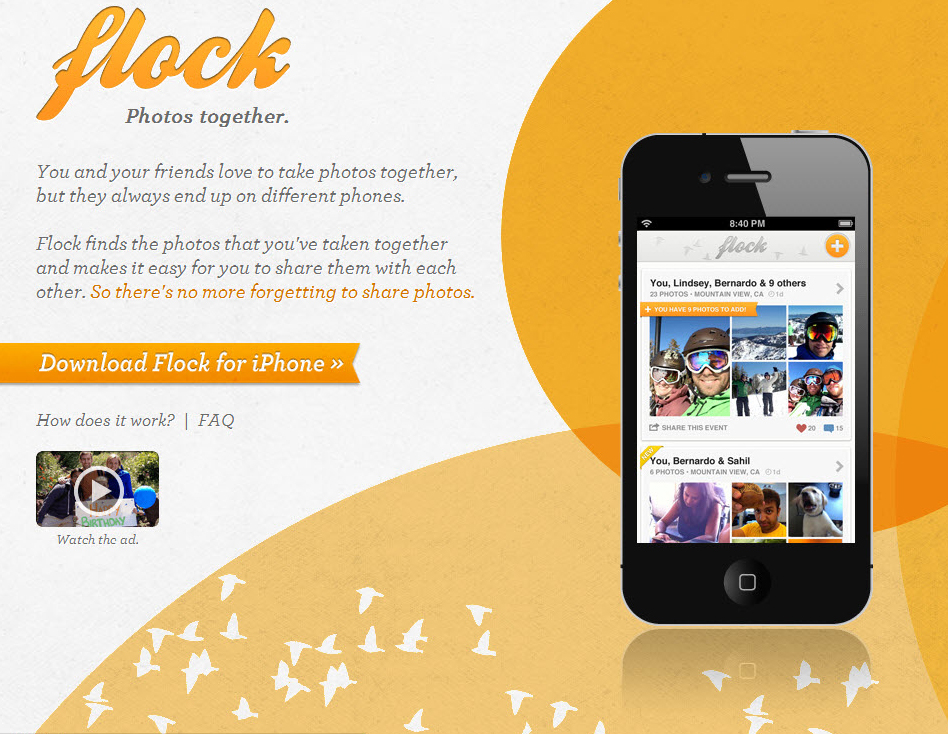 Bump 團隊最新力作 Flock ：自動分享相片的神奇 iOS 軟體