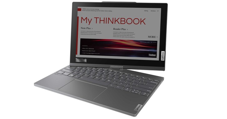 【CES 2023】Lenovo ThinkBook Plus Twist 雙螢幕筆電，13.3 吋 OLED 螢幕、12 吋彩色電子紙輕鬆轉