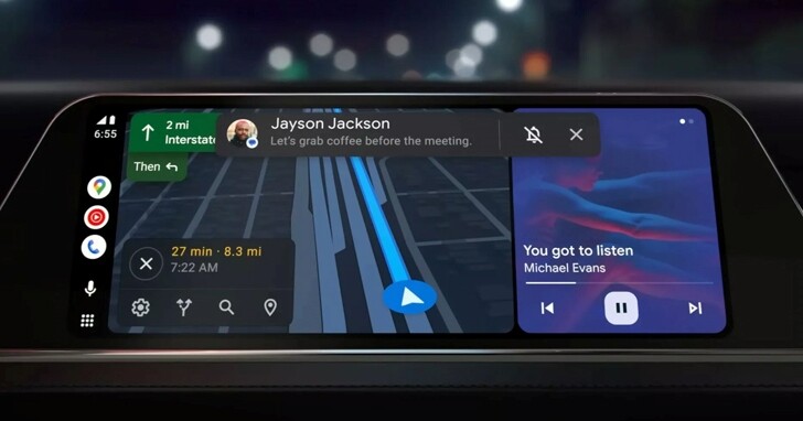正面對決 Apple CarPlay？全新 Android Auto 介面曝光