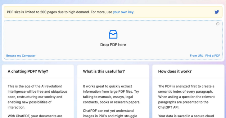 ChatPDF也來了，最佳論文解讀神器沒有之一！一鍵上傳PDF幫你讀論文及報告、你負責提問他來摘要抓重點