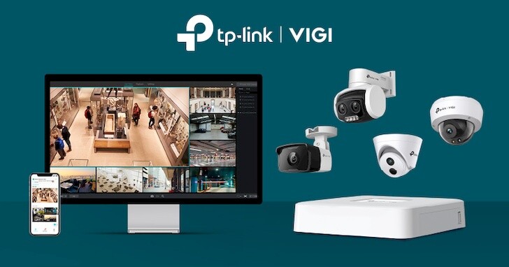 TP-Link 推出 VIGI 商用攝影機系列，支援 AI 智慧偵測功能，強調高 CP 值可省下開店成本