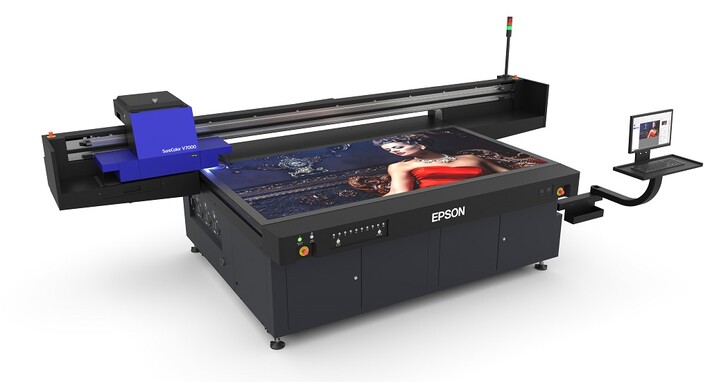 Epson推出全新SC-V7000大尺寸平台式UV印刷機，10色UV墨水展現印刷機的極致應用