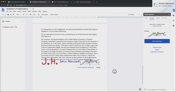 Google在Google Docs和Google Workspace中推出新的電子簽名功能開放測試