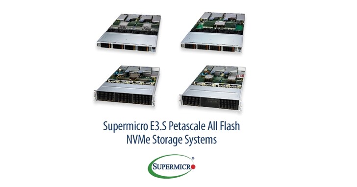 Supermicro宣布搭載全新CXL記憶體擴充方案的E3.S All-Flash儲存產品系列全面量產