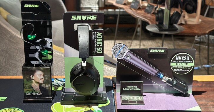 Shure 推出 AONIC 50 Gen 2 無線降噪耳罩式耳機！同場亮相 SE215 限量綠色、MVX2U 錄音介面