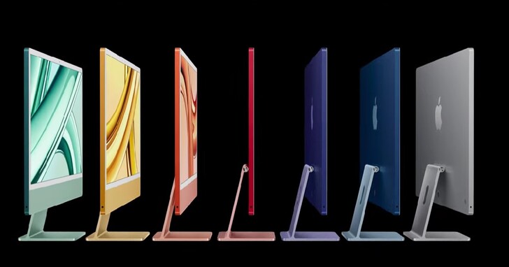 蘋果發表新款 24 吋 iMac：搭載 M3 晶片，售價 44,900 元起