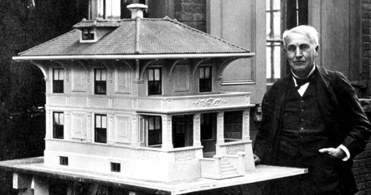 超前時代100年！愛迪生的混凝土房屋專利，已經有現在3D列印房屋的概念了