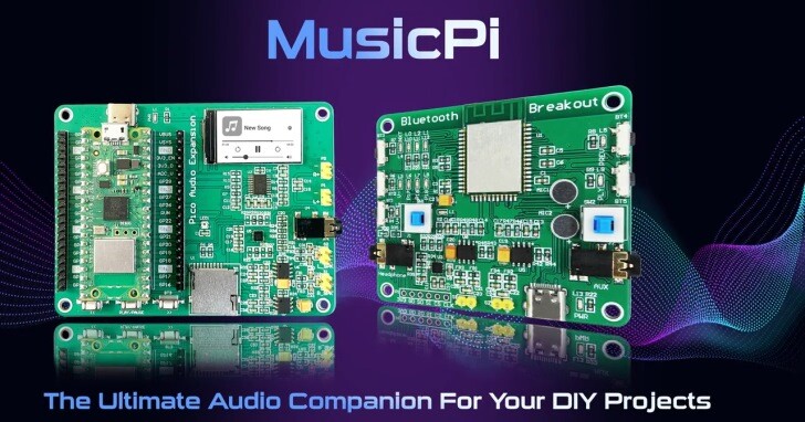 MusicPi土砲音響套件，把Raspberry Pi Pico變成藍牙無線播放器