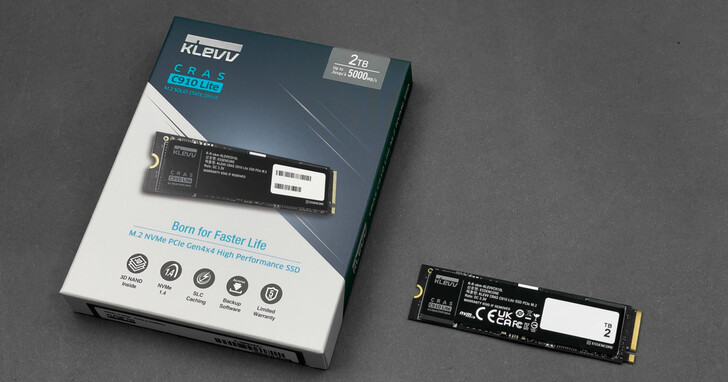 採購 Gen4 SSD 正對時－KLEVV CRAS C910 Lite SSD 高速大容量遊戲碟