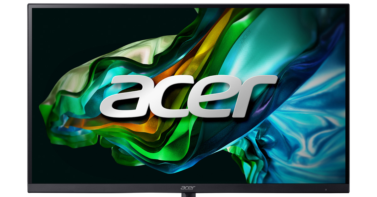 Acer SH2美型薄型螢幕登場,窄邊0.72公分搭載 Type-C 65W 連接埠、27 吋售價 6,999 元