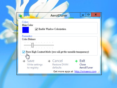 找回 Windows 8 消失的 Aero 特效，Aero8Tuner 工具幫你達成