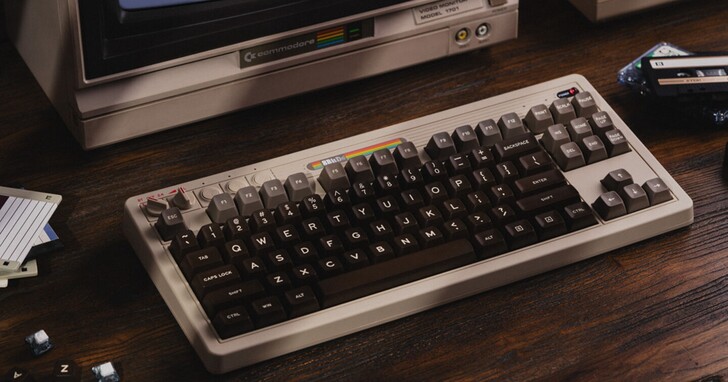 8BitDo 推出致敬 Commodore 64 的無線機械鍵盤，喚醒懷舊情懷