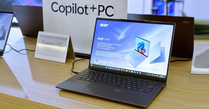 Computex 2024：Acer Swift 14 AI，Copilot+ PC 搭載高通處理器、配上 NPU 辨識設計