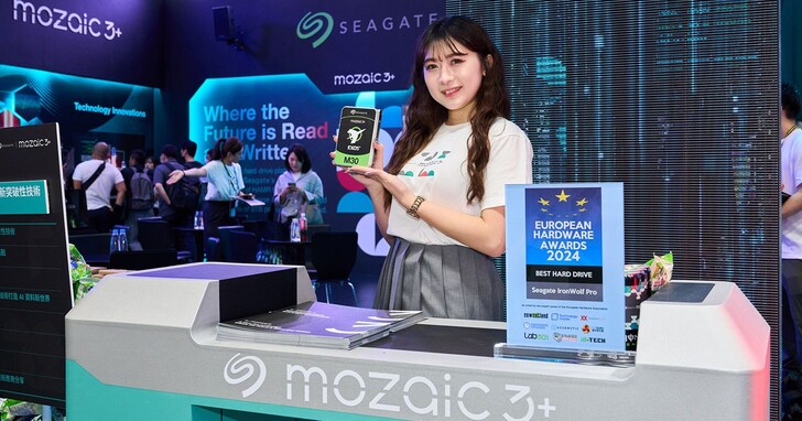 Computex 2024：Seagate 全新 Mozaic 3+ 硬碟平台，實現降低成本、磁錄密度倍增的先進儲存技術