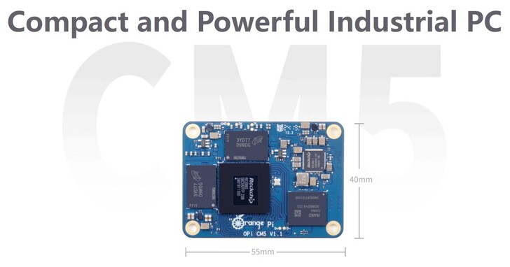 OrangePi CM5運算模組搭載Rockchip RK3588S SoC，相容與Raspberry Pi CM4運算模組