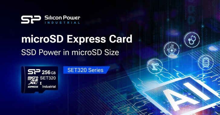 廣穎推出 microSD Express 記憶卡 SET320，具備 SSD 等級效能，讀取速度達 820MB/s