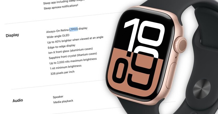 Apple Watch S10顯示技術的變動，暗示下一代iPhone的ProMotion螢幕將升級