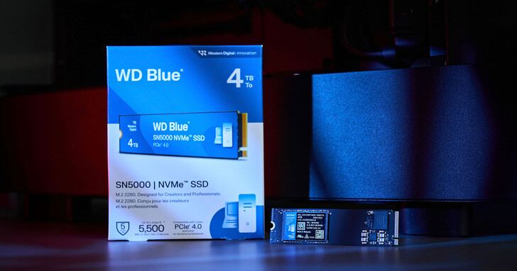 加速 AI 應用程式和工作流程：一次滿足生產力應用的 WD Blue SN5000 PCIe 4.0 4TB SSD