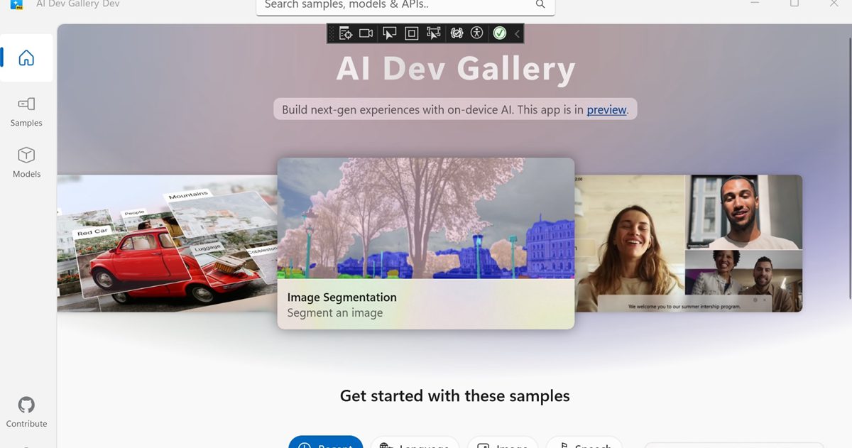 微軟推出並開源 AI Dev Gallery,Windows 10/11本機端 AI 開發神器