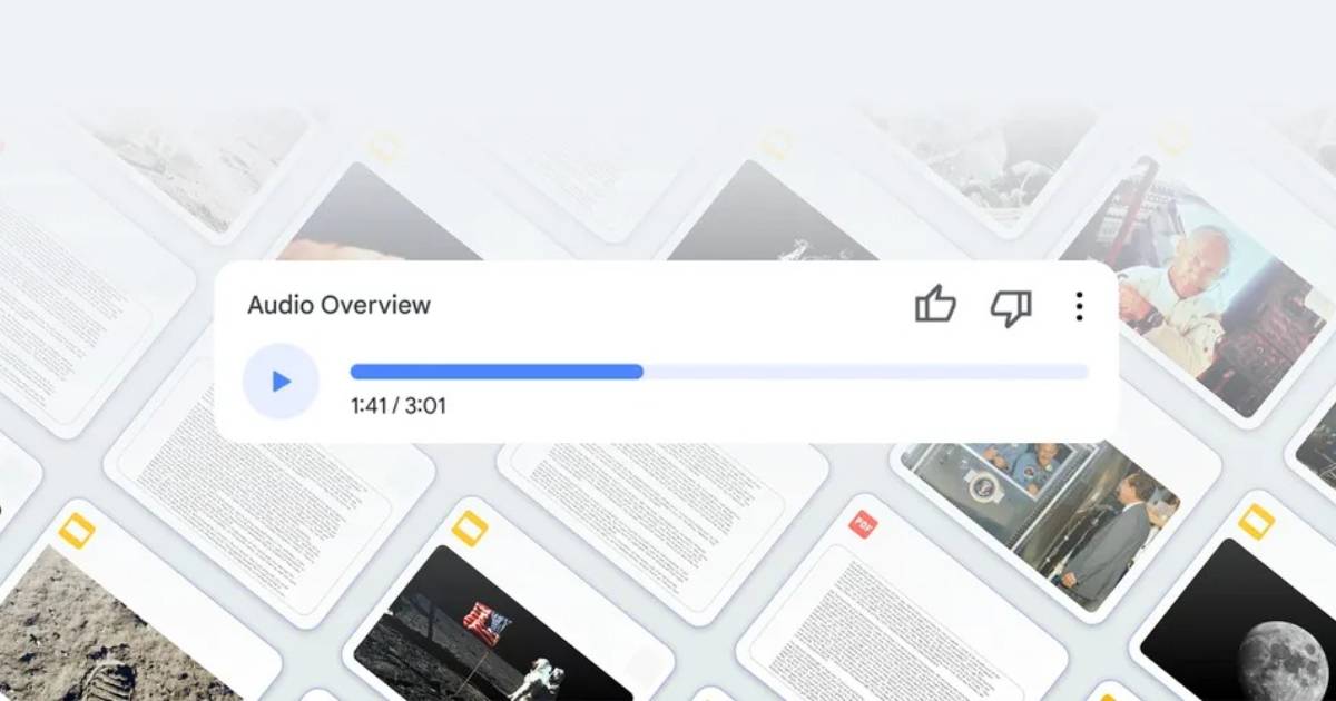 Google 正在嘗試將搜尋結果轉為 AI Podcast,全新「音訊總覽」於實驗室開放試用