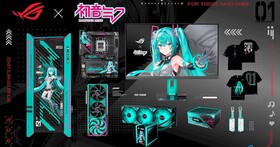 華碩 ROG 推出初音未來特別版全系列零組件及周邊，以「科技 X 二次元」跨界美學強化電競體驗
