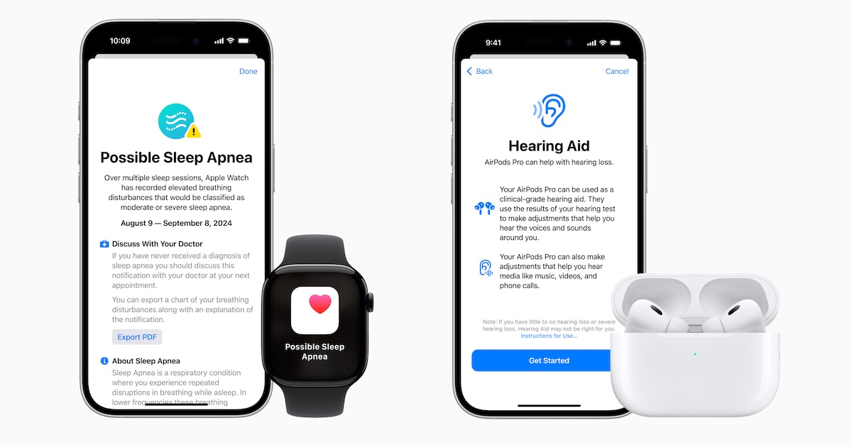 Apple Watch 睡眠呼吸中止偵測、AirPods Pro 2 助聽器功能正式在台上線