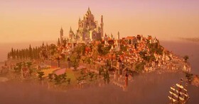 《Minecraft》獨行俠玩家分享自己花十年，一人打造絕美島嶼城市