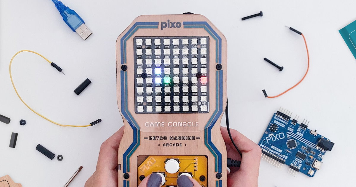 Pixo自組土砲遊戲機,邊玩邊學程式開發