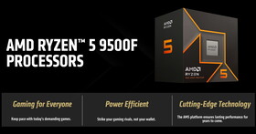 平價戰神新選擇，AMD推出不具內建顯示的Ryzen 5 9500F處理器