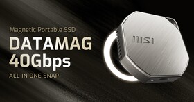 微星推出 DATAMAG 40Gbps 外接 SSD，主打磁吸設計與 USB4 高速傳輸