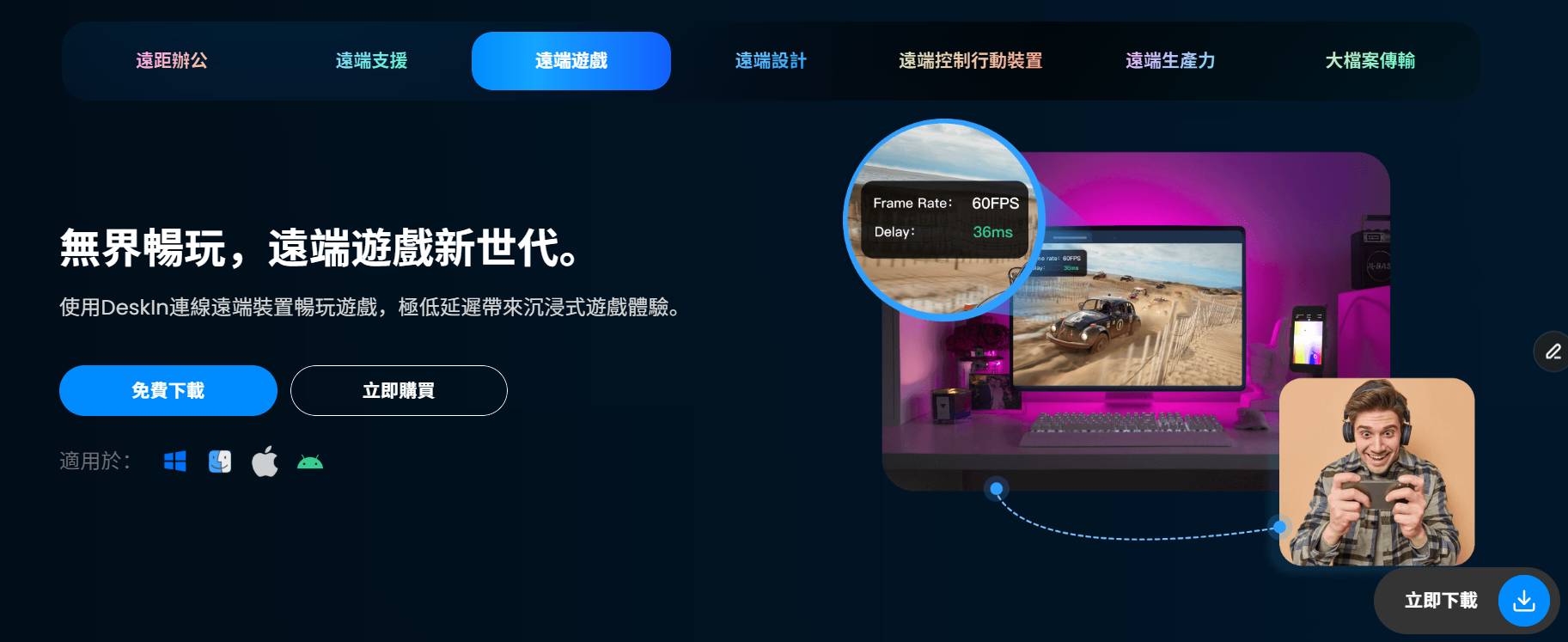 從休閒玩家到直播主，從電競選手到遊戲開發者——DeskIn 在 AI 時代下重新定義遠端遊戲的無限可能
