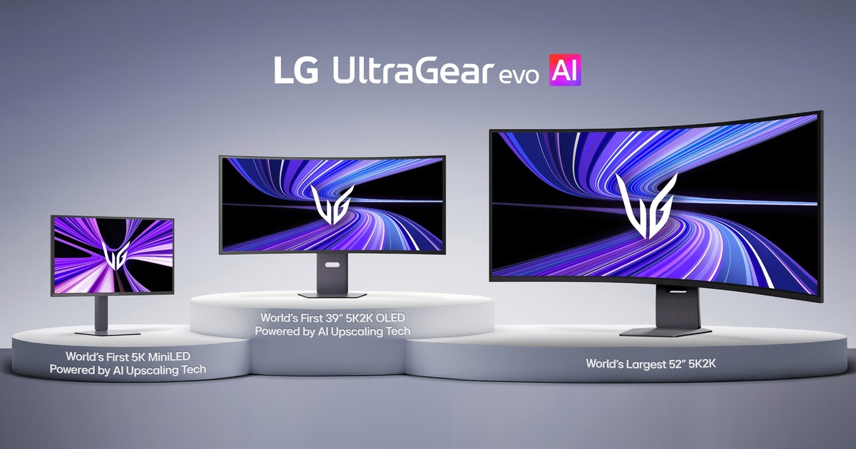 LG UltraGear evo 系列 CES 2026 登場：首創 5K AI 升頻技術，搭配 OLED、MiniLED 挑戰電競螢幕極限