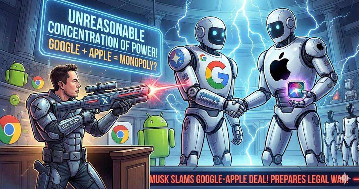 馬斯克怒槓蘋果、Google 結盟！痛批 Gemini 植入 Siri 是「不合理的權力集中」