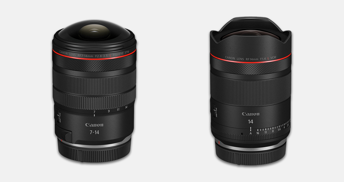 Canon 發表 RF 7-14mm F2.8-3.5 L Fisheye STM 與 RF 14mm F1.4L VCM 兩款新鏡頭