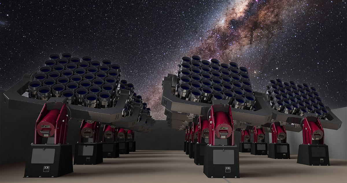 鏡頭界的「複眼」巨獸：1,140 支 Canon 400mm 定焦鏡前進智利探尋太空暗物質