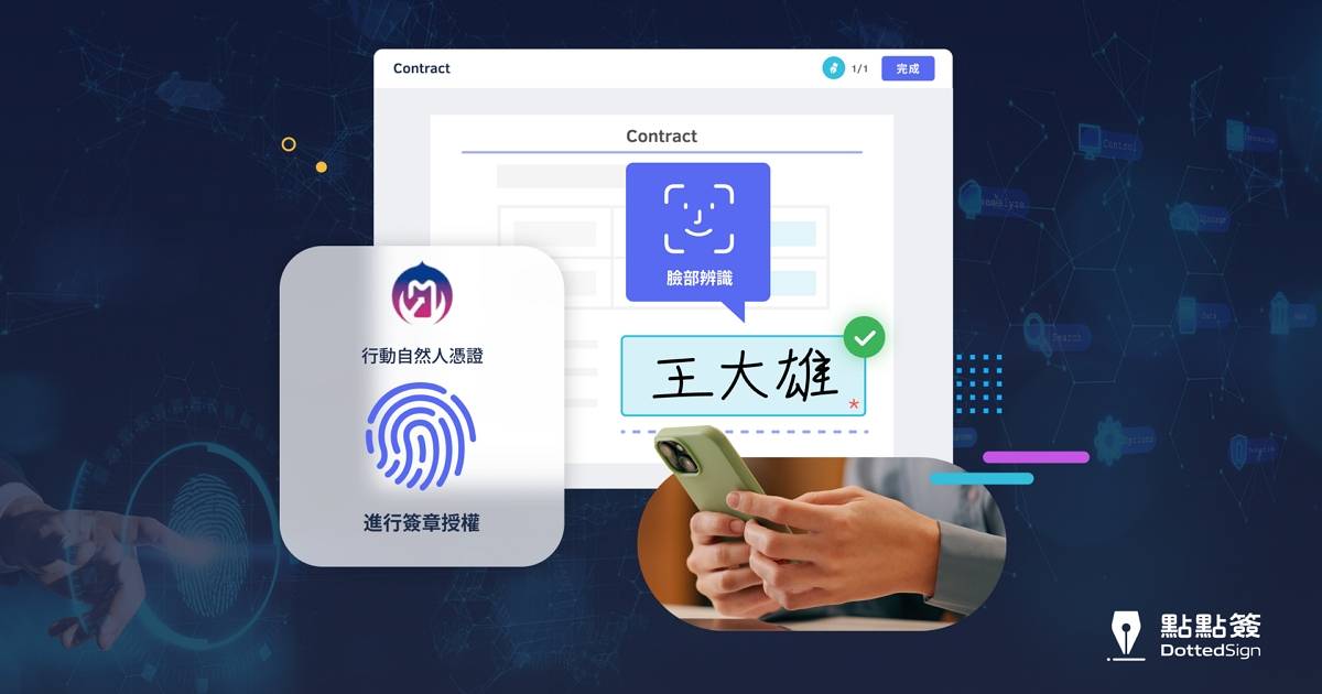 手機即印鑑！點點簽整合行動自然人憑證，秒速完成數位簽章
