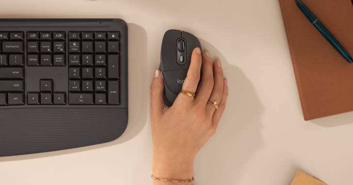 Logitech 推出有「掌心軟墊」的滑鼠！Signature 系列三款新品瞄準超長工時的辦公族