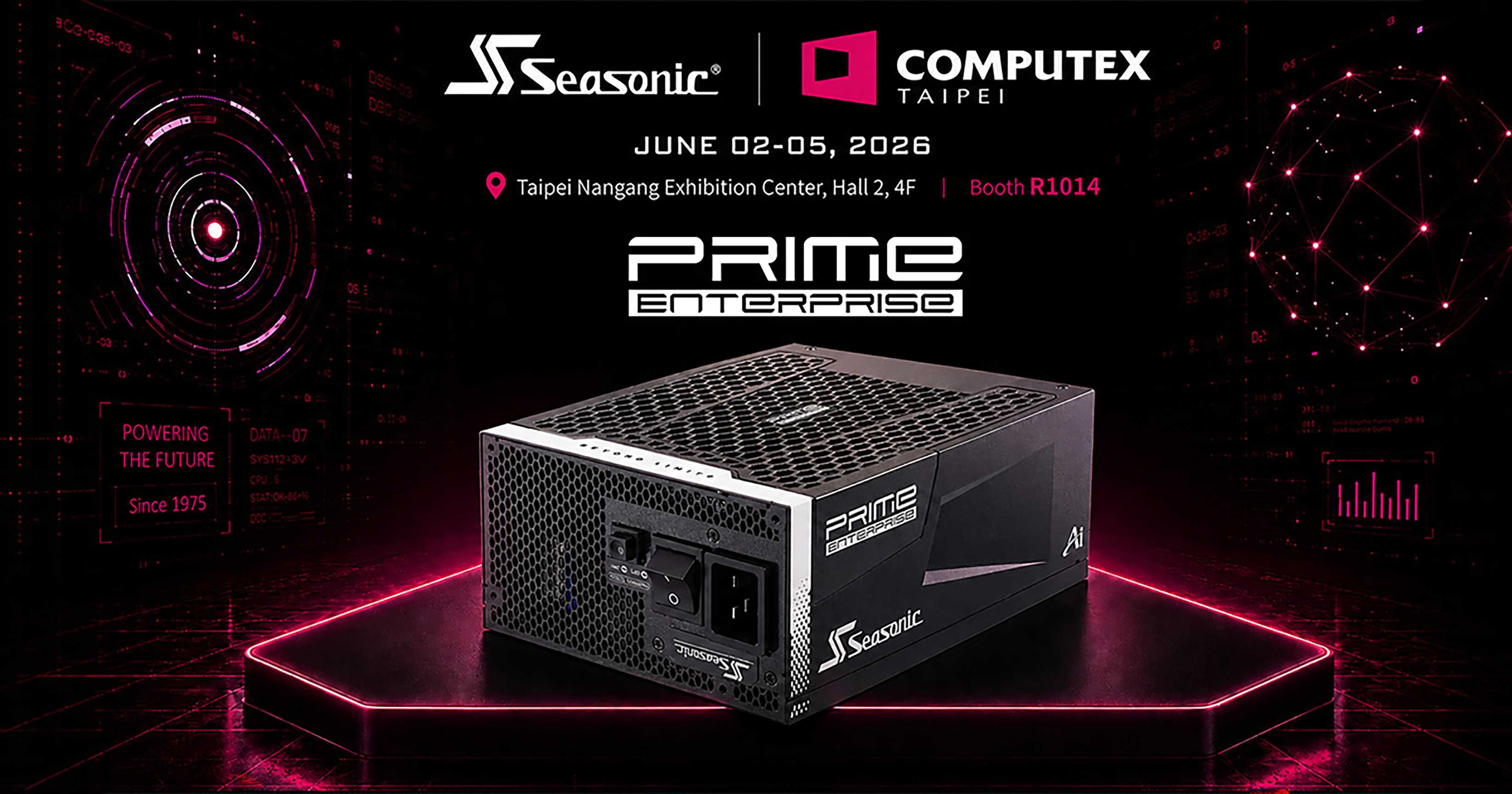 COMPUTEX 2026 Seasonic 海韻電子 以 PRIME ENTERPRISE 定義專業電源新標準