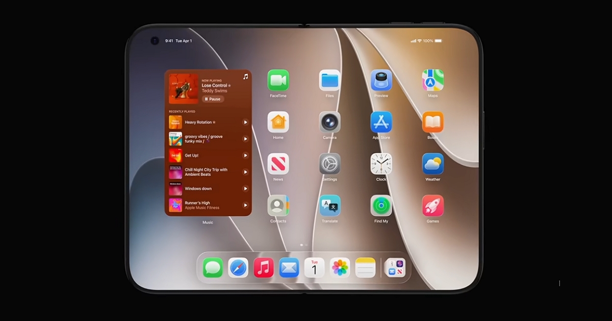 史上最薄、幾乎零摺痕！蘋果折疊機 iPhone Ultra 算繪圖曝光：黑白雙色走極簡精品風