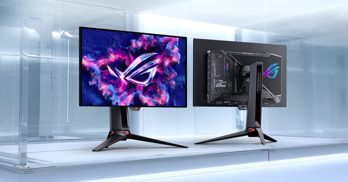 華碩推新一代 RGB Tandem OLED 電競螢幕：告別文字彩邊、搭載 4K 240Hz 與 FHD 480Hz 雙模式