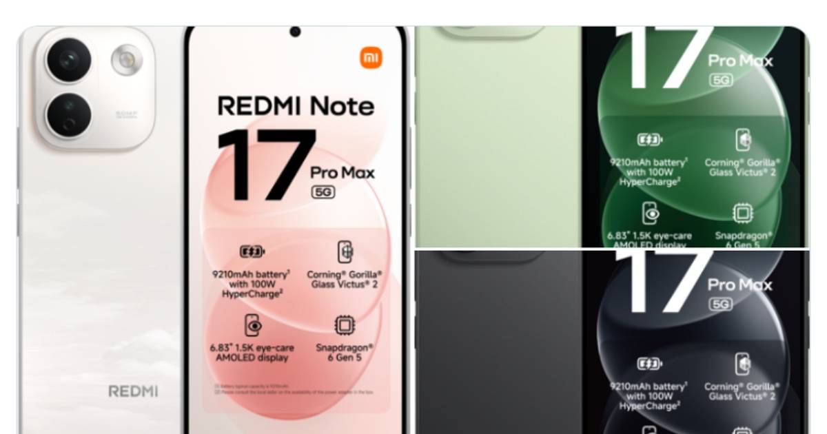 中階神機 REDMI Note 17 Pro Max 跑分曝光！搭載 S6 Gen 5 與 Android 16 還有 2 億畫素鏡頭