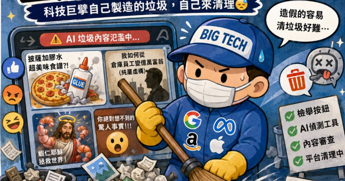 AI巨頭自食惡果？生成式AI垃圾淹沒網路，Google、YouTube出手大掃除救火