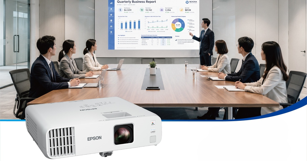 Epson 推全新雷射商務投影機 EB-L270F，具備 2 萬小時光源壽命，主打免換燈泡低維護