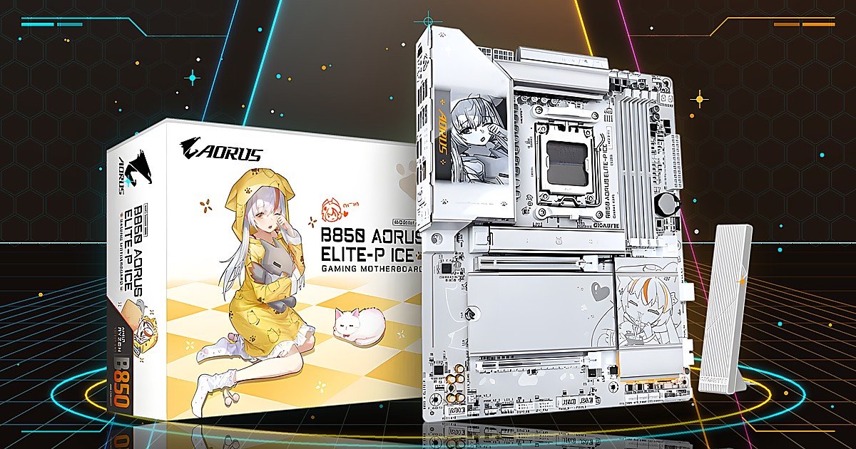 B850 AORUS ELITE-P ICE 評測：動漫美學兼具硬體效能