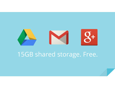 Gmail 整合 Google Drive 雲端硬碟及 Google+ 相片 ，共享 15GB 免費空間