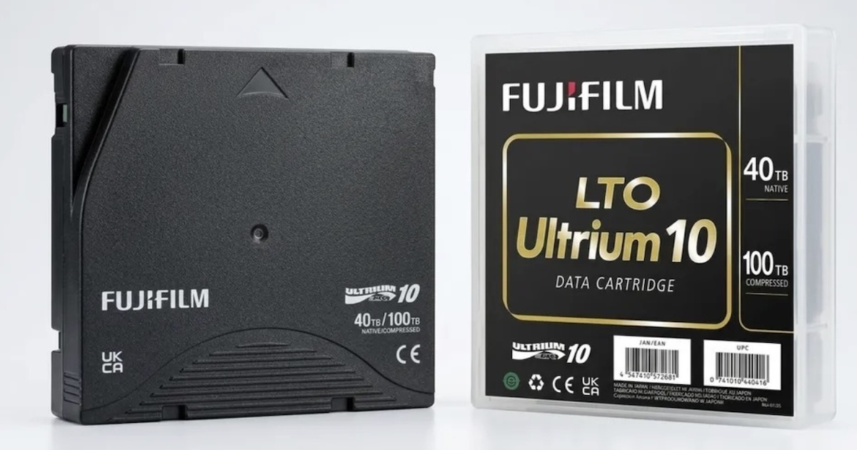 單捲磁帶容量高達 100TB 富士軟片 LTO-10 登場，傳輸速度竟超越企業級硬碟