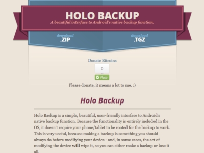 Holo Backup ：免 ROOT 輕鬆備份 Android 手機所有資料