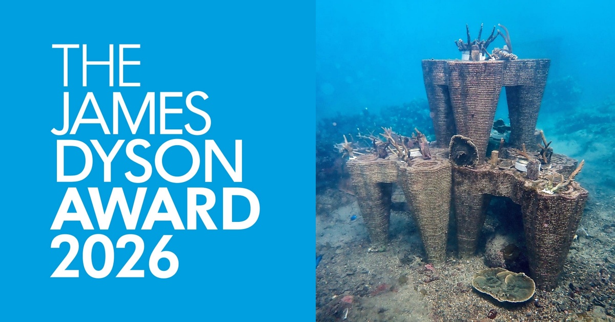 台師大學生躋身 James Dyson 設計大獎全球 20 強！「Reefvive 珊續」用海洋廢棄物打造珊瑚復育基座